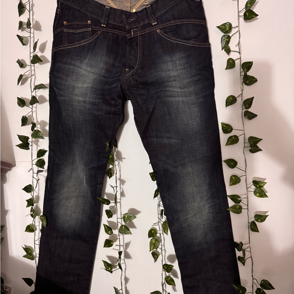 Replay Dark Wash Straight Jeans